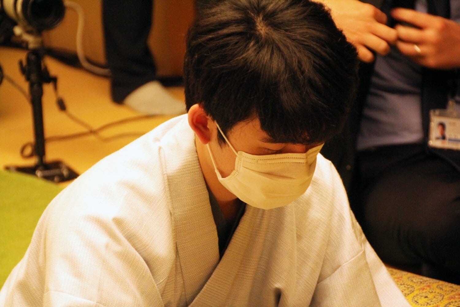 第81期名人戦第1局での藤井竜王　©NumberWeb