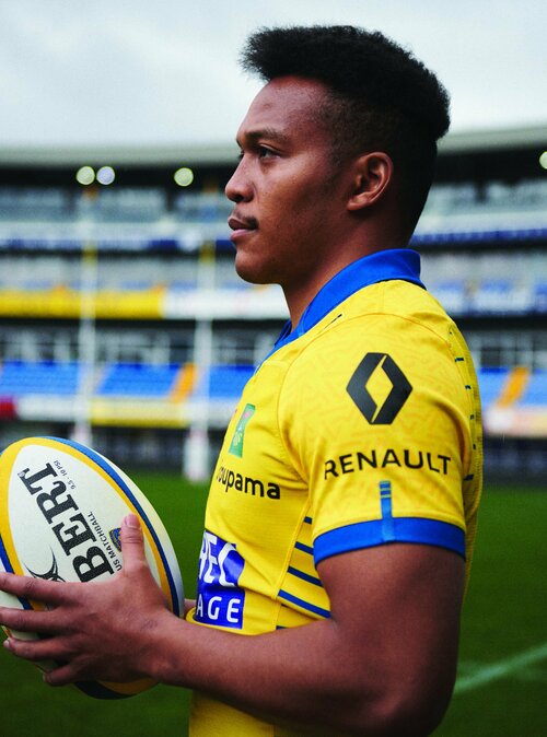 マクロン　ラグビー　ASMクレルモンRugby ジャージ XL 黄色 マクロン ラグビー ASMクレルモンRugby ジャージ XL 黄色 - メルカリ