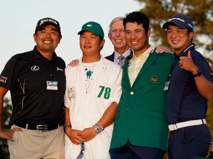 松山英樹マスターズ優勝を支えた“チーム松山”の絆「みんな英樹が好きだから。彼を好きじゃないとやっぱり頑張れない」＜Number Web＞ photograph by AP/AFLO