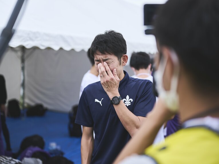 立教大の上野監督　©Yuki Suenaga