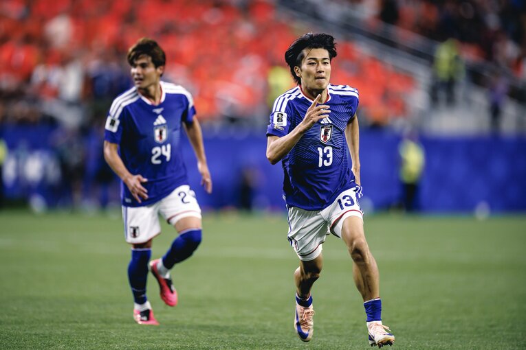 中村敬斗のオランダ戦ゴールの連続写真（8枚目／全16枚） ©Kiichi Matsumoto/JMPA