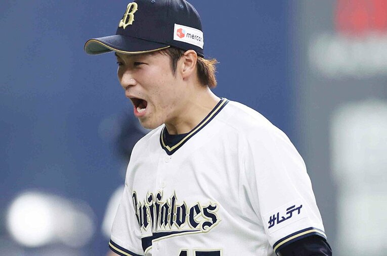 リーグ優勝に貢献したオリックス阿部翔太投手（29歳）。“渾身のガッツポーズ”は日本シリーズでも見られるか ／ photograph by JIJI PRESS