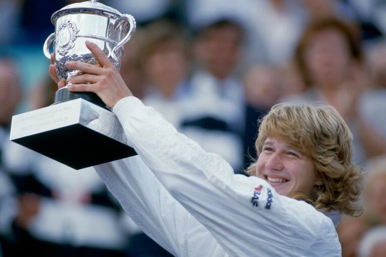 1988年の全仏を制覇したグラフ　©Makoto Kemizaki