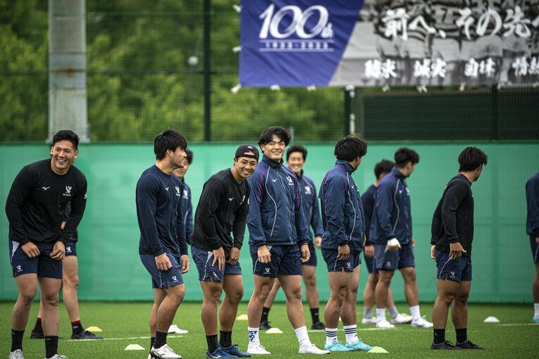 明治大ラグビー部の練習風景（2023年）　©︎Takuya Sugiyama