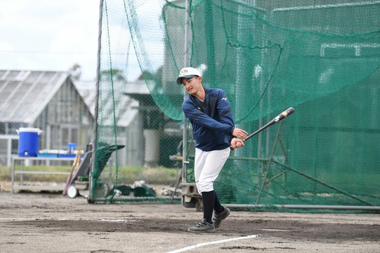高知農野球部の部長を務める森澤樹紀 ©Kota Inoue