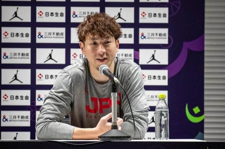 2024年11月のアジア杯予選では代表キャプテンも務めた比江島　©FIBA