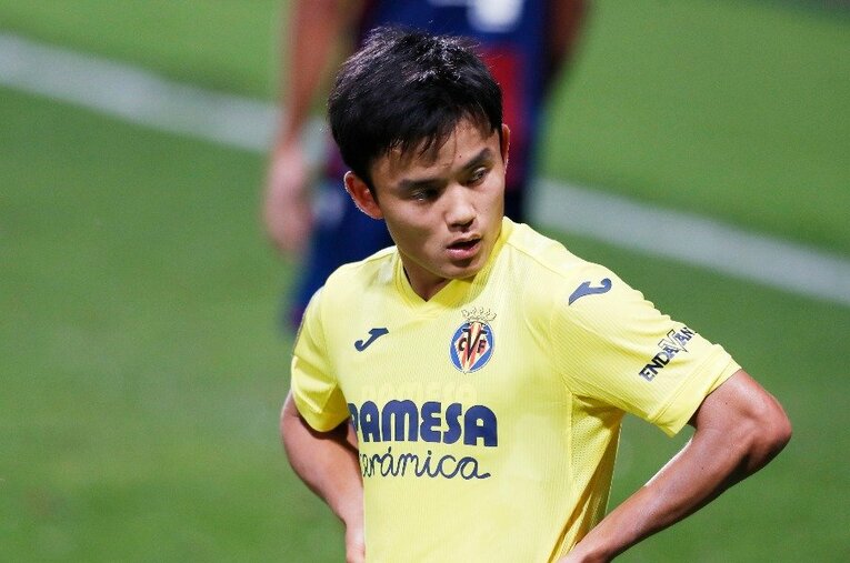 ビジャレアルにレンタル移籍して迎えた新シーズン。リーグ第2節までは途中出場が続く久保 ／ photograph by AFLO