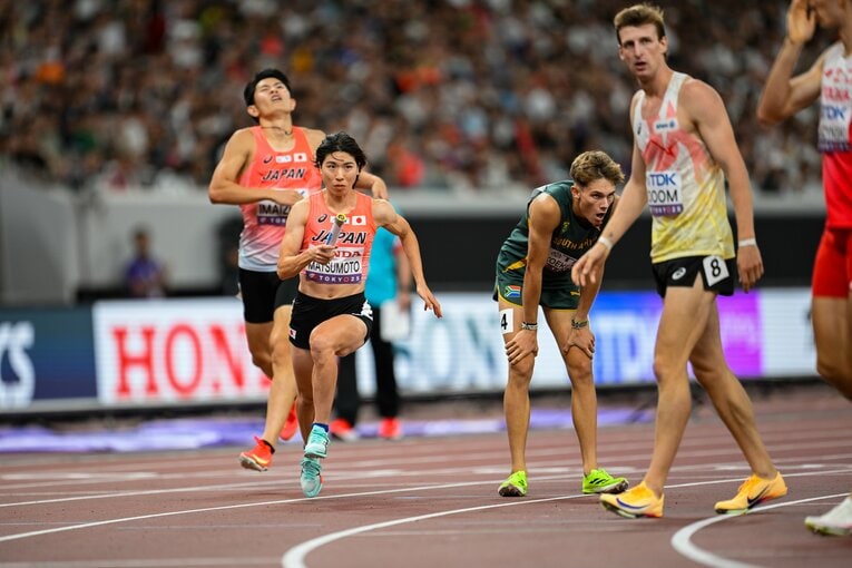 昨年9月の東京世界陸上では混合1600mリレーで8位入賞の立役者に　©Nanae Suzuki