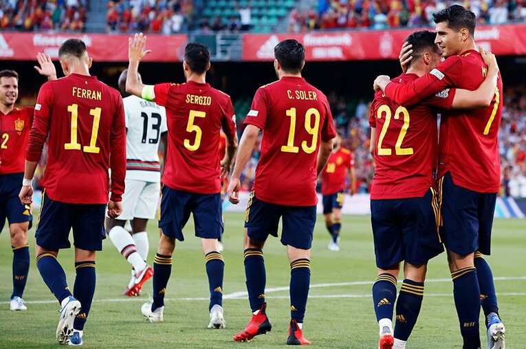 ネーションズリーグで安定した強さを見せるスペイン代表。急所はどこにある？ ／ photograph by Daisuke Nakashima