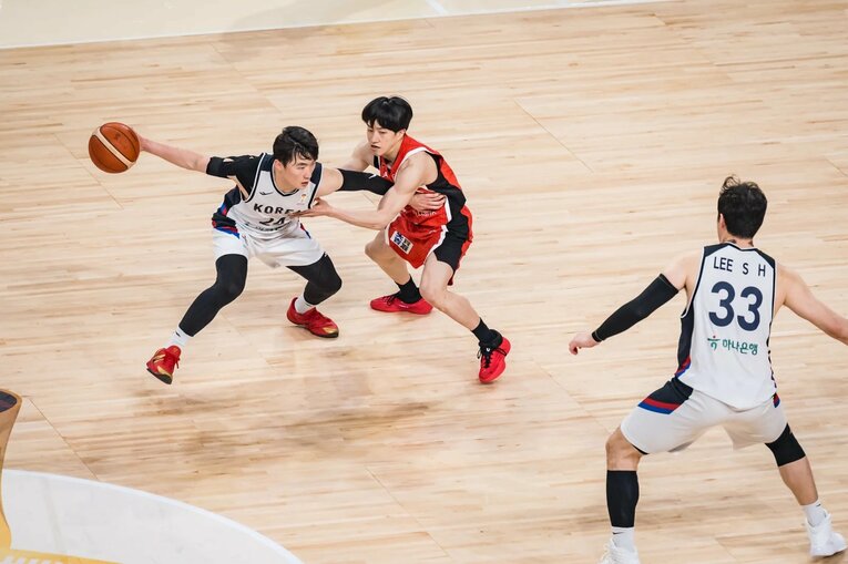 FIBAワールドカップ予選 vs韓国（2026年3月1日）©︎FIBA