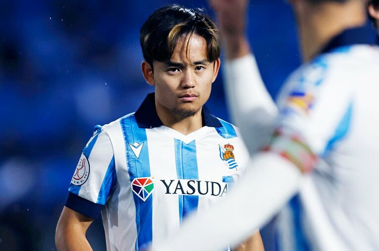 スペイン国王杯マジョルカ戦での久保建英 ／ photograph by Daisuke Nakashima