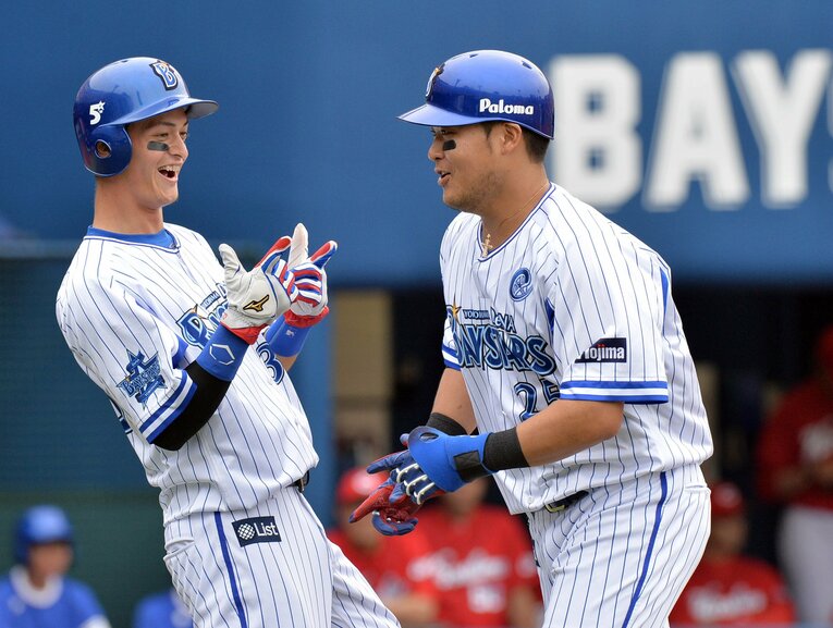 乙坂にとって2年先輩にあたる筒香　©Sankei Shimbun