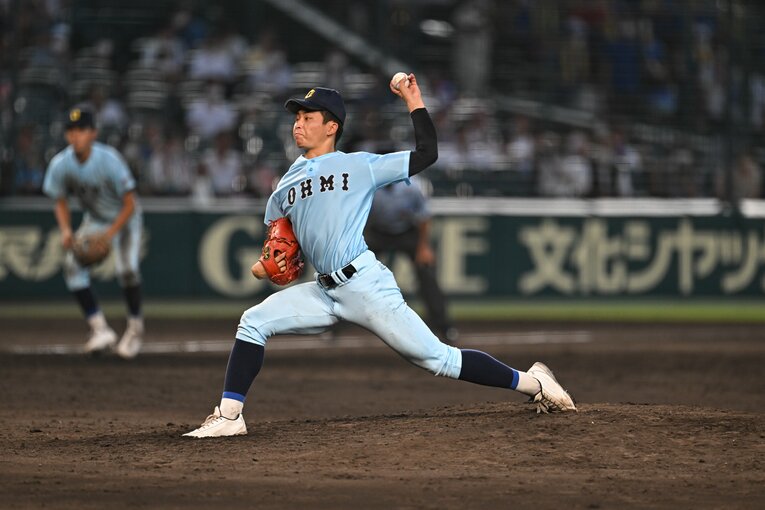 【3回戦・対海星戦】二番手・星野の好リリーフ　©Nanae Suzuki