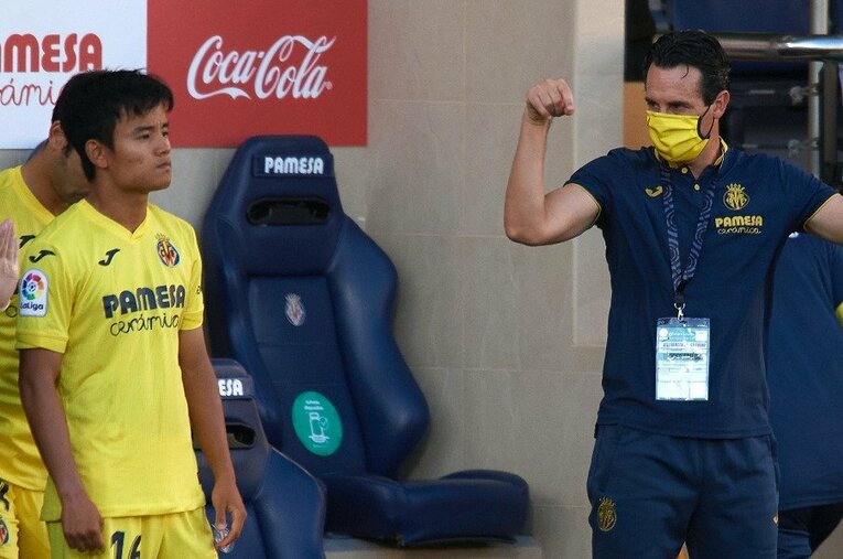 4節まで途中出場が続く久保建英。エメリに気に入られるのはどんな選手なのか ／ photograph by Getty Images