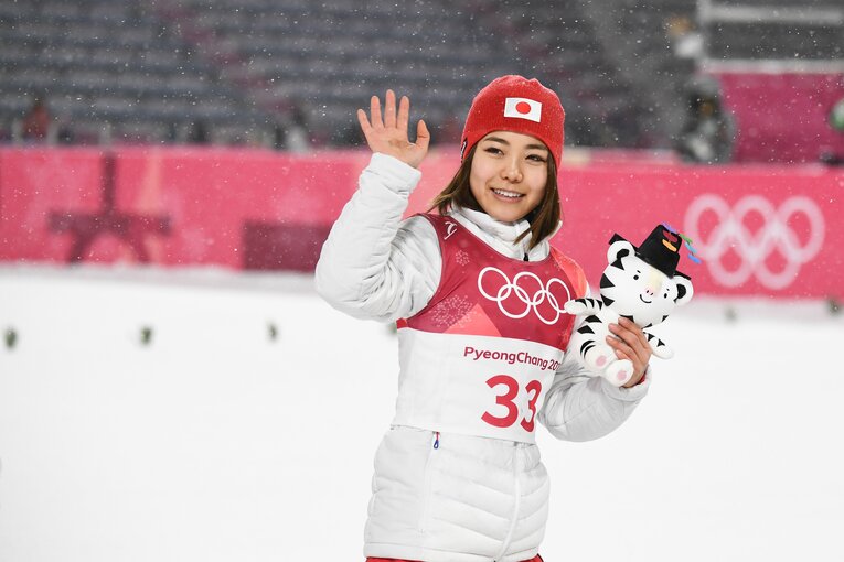 【高梨沙羅の軌跡】2018年、平昌五輪（右にスワイプすると写真は続きます）　©Asami Enomoto/JMPA