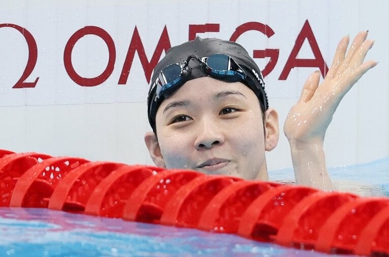寺村美穂さんは東京五輪の現役ラストレースを終えた後、万感の表情だった ／ photograph by JIJI PRESS