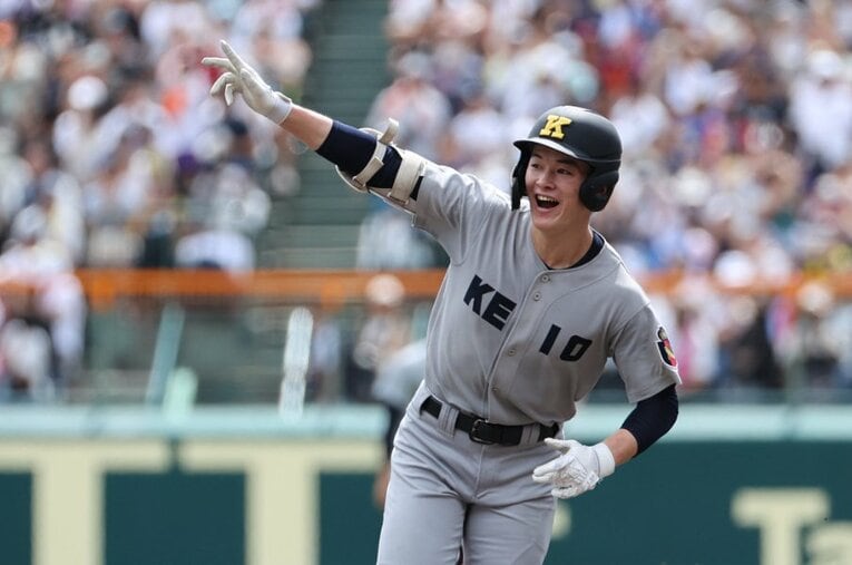 夏の甲子園は慶應高校の優勝で幕を閉じた ／ photograph by JIJI PRESS