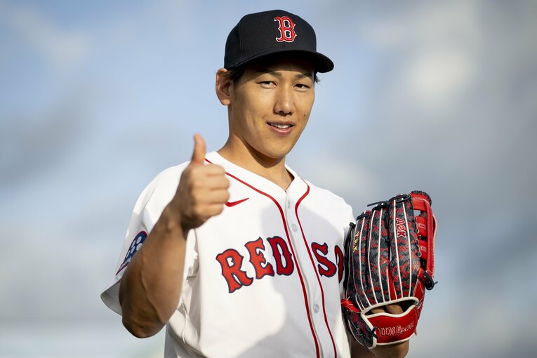 レッドソックス吉田正尚（31歳）は6位タイに。身長173cmとプロ野球選手にしては小柄だ　©Getty Images