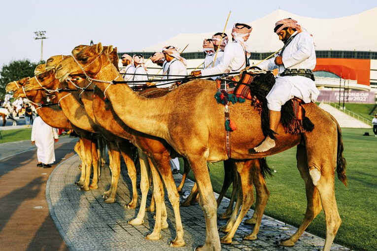 スタジアム周辺の様子　©Kiichi Matsumoto/JMPA