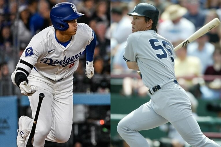 大谷翔平と松井秀喜。アメリカで数多くのアーチをかけてきた2人を比較するとメジャー史の変貌もわかってくる ／ photograph by Nanae Suzuki/Koji Asakura