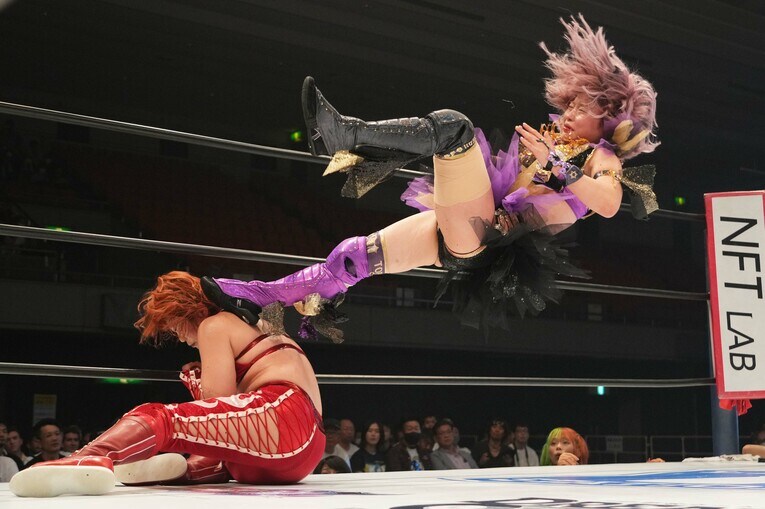 中野たむvs.舞華　©Essei Hara