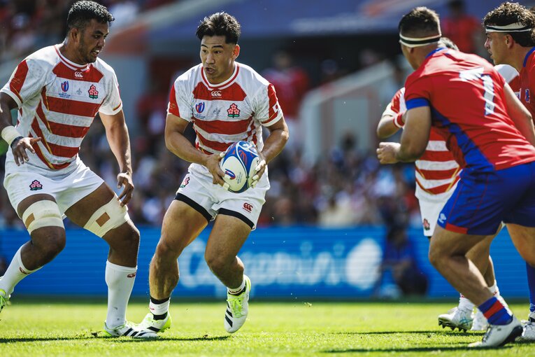 中村亮土（2023年ラグビーW杯チリ戦）©︎Kiichi Matsumoto