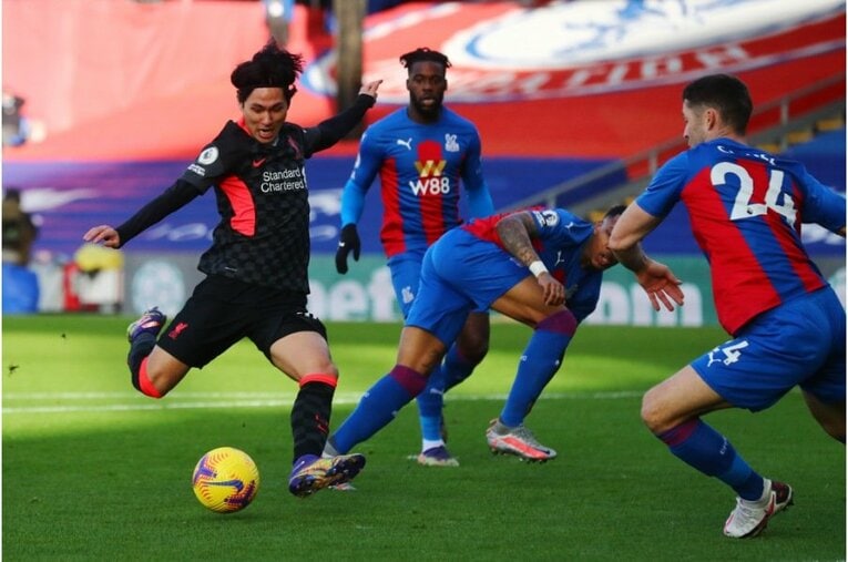 プレミアリーグ初得点となった渾身のシュート©Getty Images