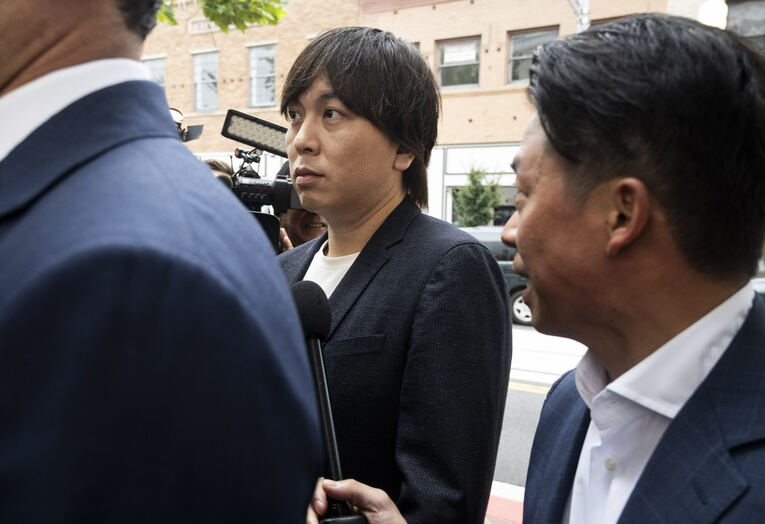 2024年6月、裁判所に姿を現した水原氏　©Getty Images