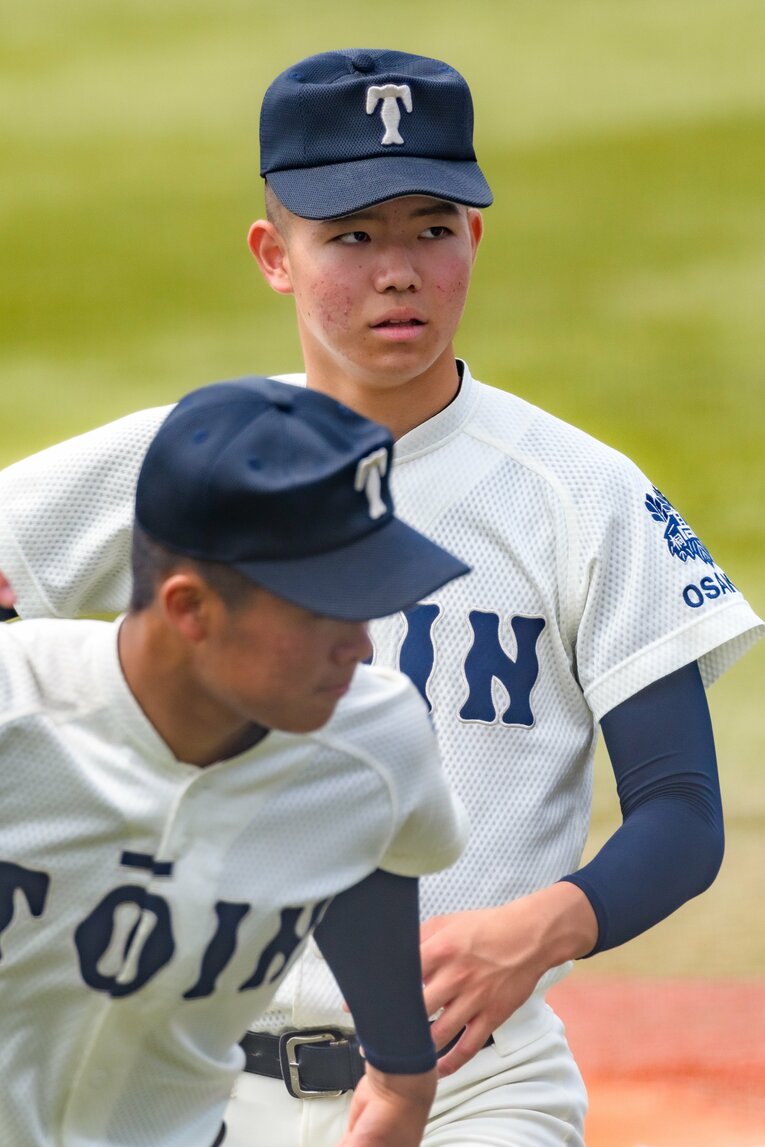 大阪桐蔭の「スーパー1年生」森陽樹（10枚超）　©Asuka Ehara