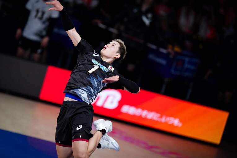 西田有志（VNLスロベニア戦）©︎Volleyball World