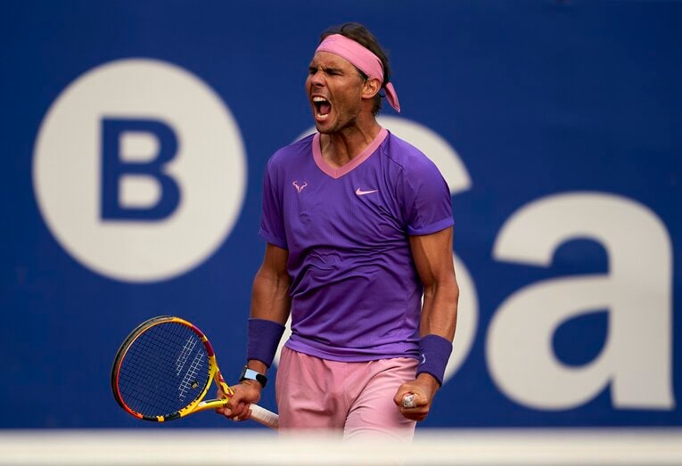 クレーを得意とするナダルに善戦できたのは、錦織にとって好材料となった　©Getty Images