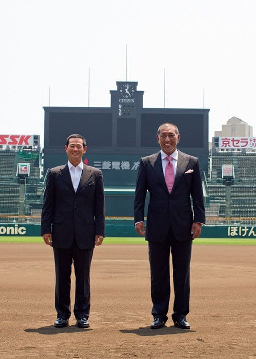 甲子園で行われた2人の対談。2012年に収録