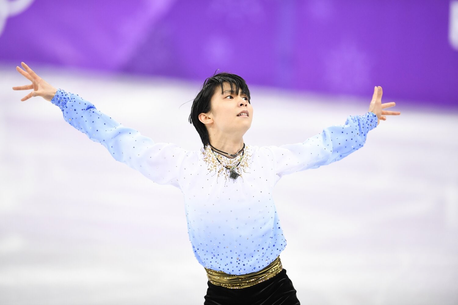 2018年2月16日、SPでの羽生結弦の演技