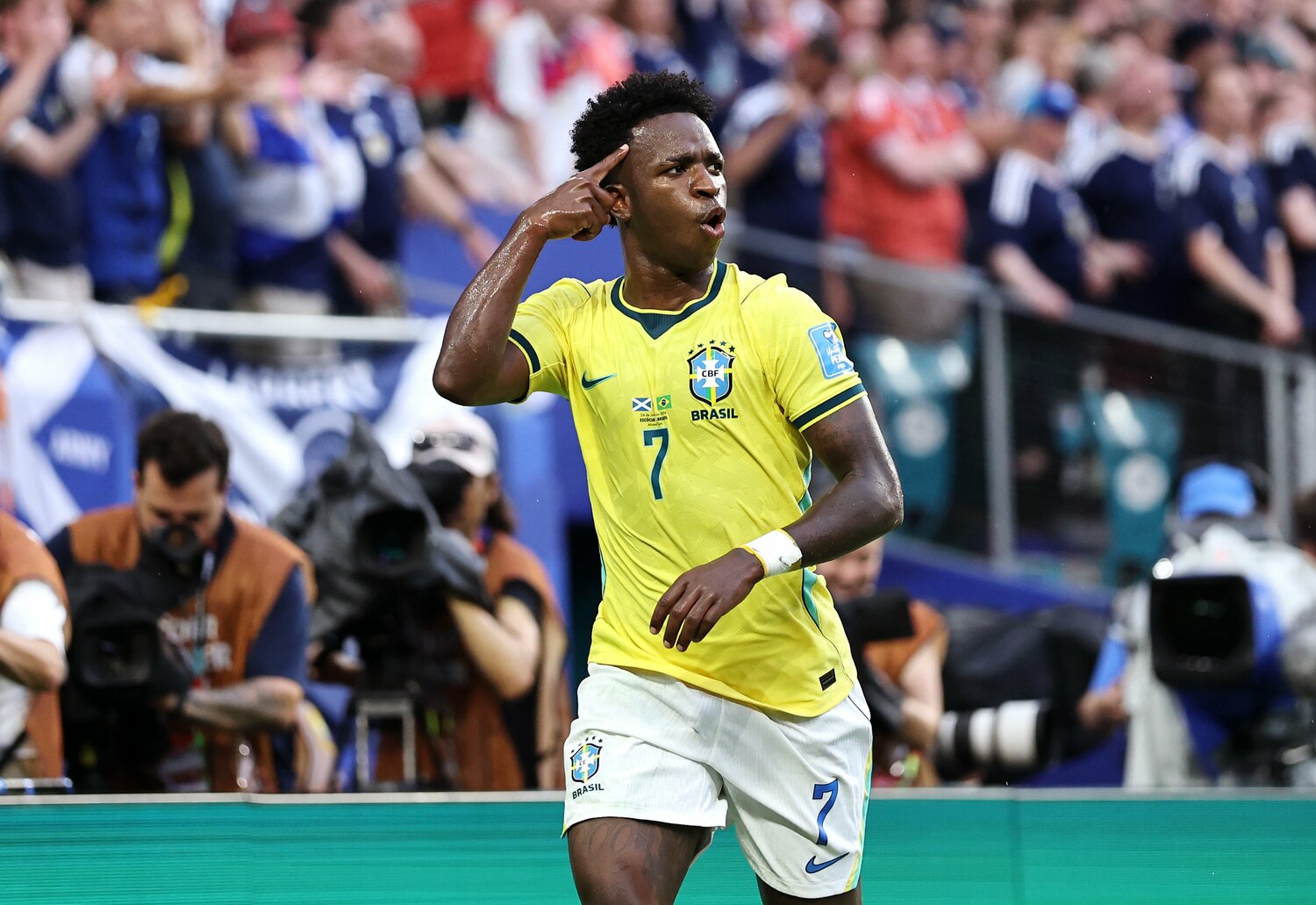 エースのビニシウスを中心に強力な攻撃陣を誇るブラジルはやはり超強敵　©Getty Images