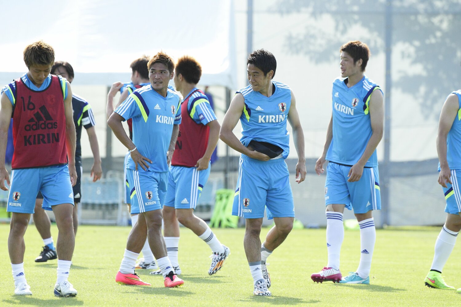 2014年の大久保ら日本代表メンバー　©Atsushi Hashimoto