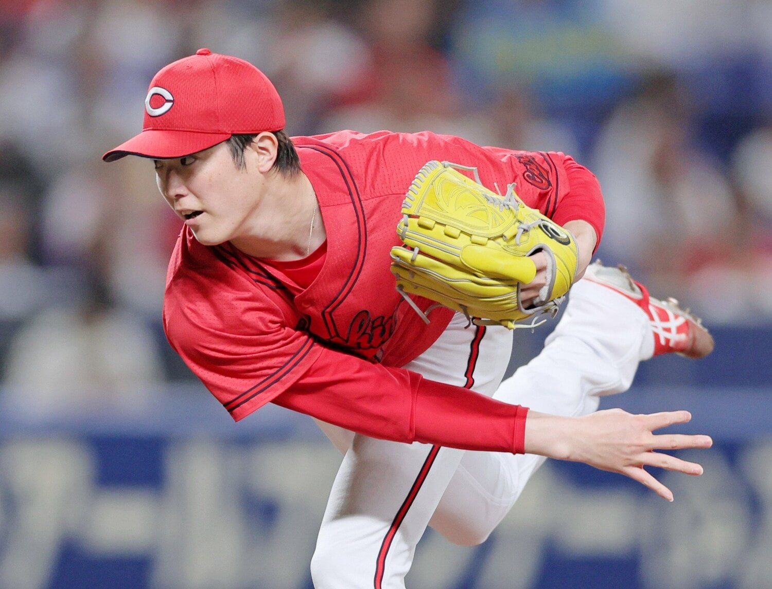 森下は防御率2点台ながら6勝14敗と勝ち運に恵まれなかった　©JIJI PRESS