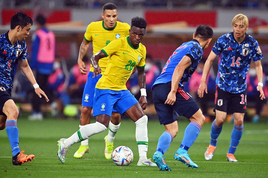 ビニシウスは今回のアジア遠征、マドリーで発揮しているパワーを出しきれなかった　©JMPA