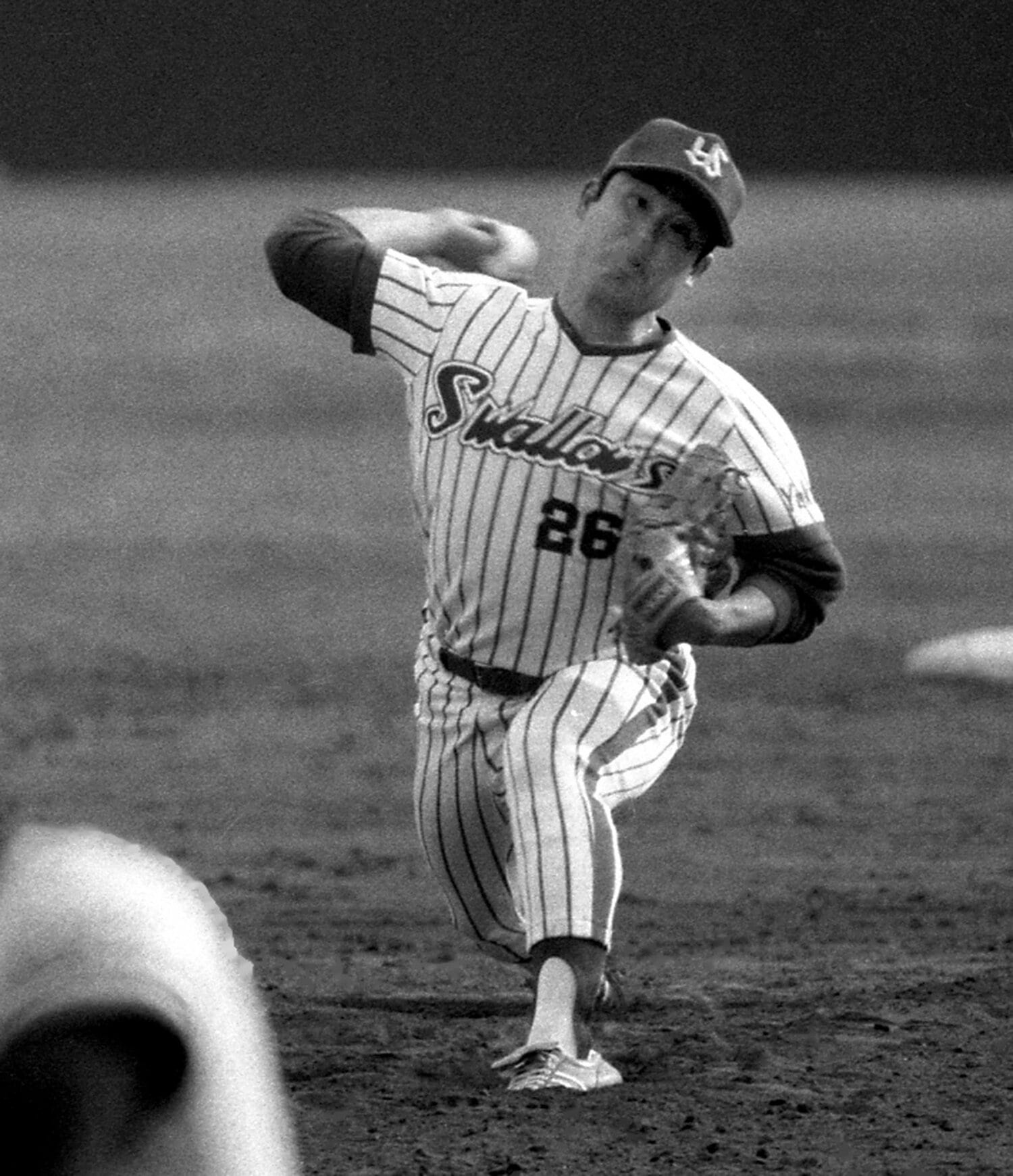 速球派右腕だった井原慎一朗の投球フォーム　©Sankei Shimbun