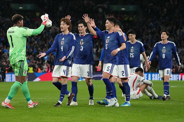 W杯本大会に向けて順調に準備を続けているサッカー日本代表。開催国であるメキシコ要人もその強さに舌を巻く ／ photograph by Masashi Hara/Getty Images