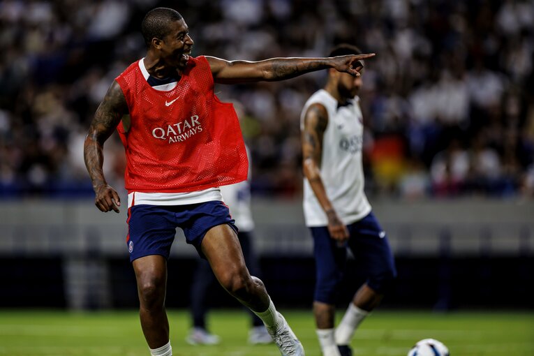 24日、大阪での練習　©Kiichi Matsumoto