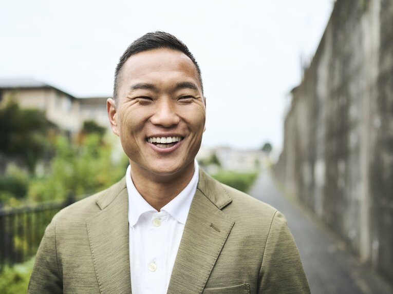 現役を引退した2022年、Number Webのインタビューに応じた鄭大世　©Yuki Suenaga