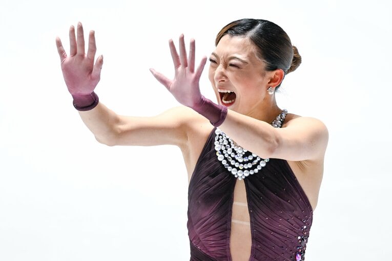 自身最後の全日本選手権で圧巻の演技を見せた坂本花織【スワイプするとそのほかの写真もご覧になれます】　©Asami Enomoto