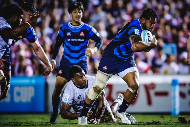 難敵フィジーを相手に劇的な逆転勝利を収めたフィジー戦　©Kiichi Matsumoto
