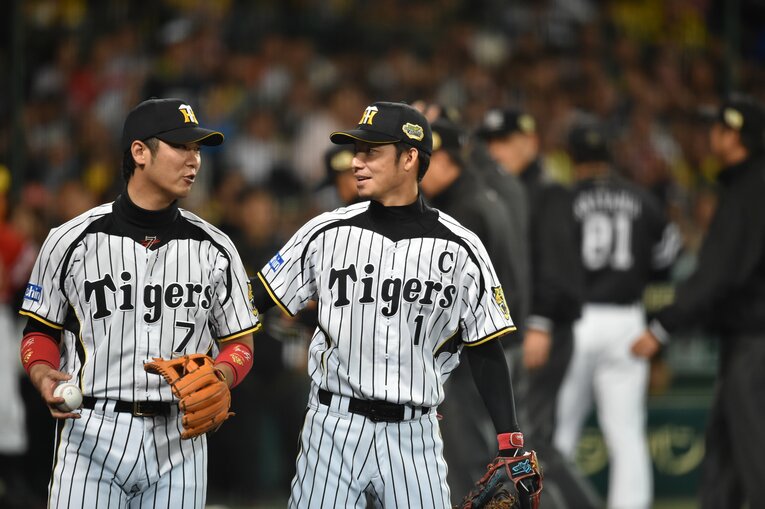 西岡剛、鳥谷敬（2014年）©︎Hideki Sugiyama