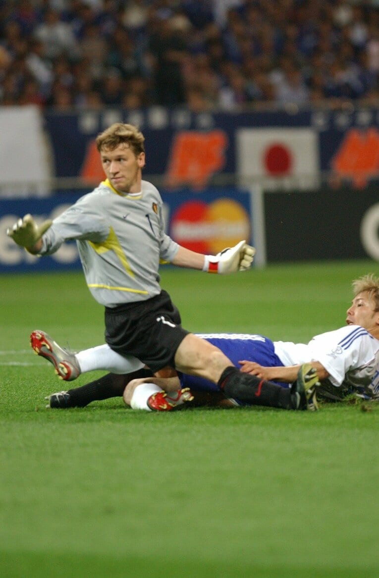2002年日韓W杯ベルギー戦、鈴木隆行の“つま先ゴール”　©JMPA