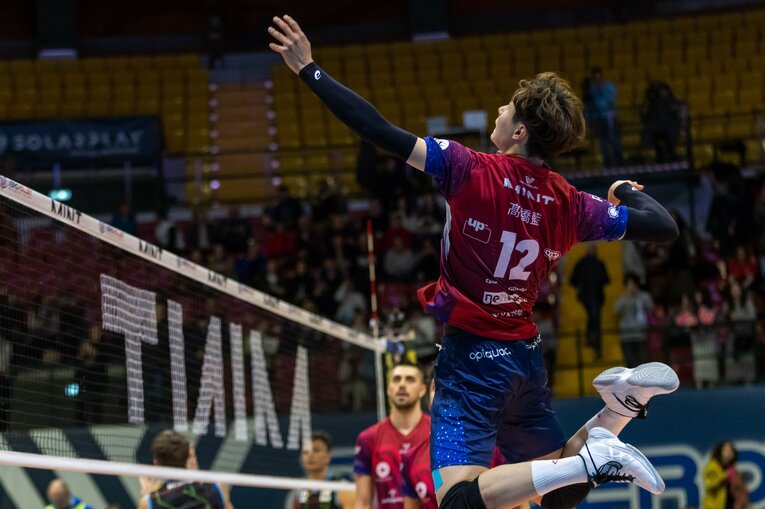 今季からモンツァに移籍した高橋藍　©︎PA Images/AFLO