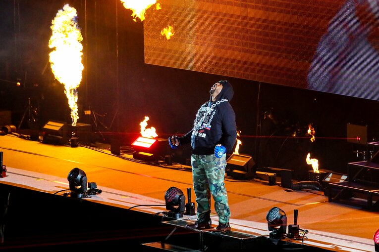 2019年12月、日本でエメリヤーエンコ・ヒョードルと対戦したジャクソン　©Susumu Nagao