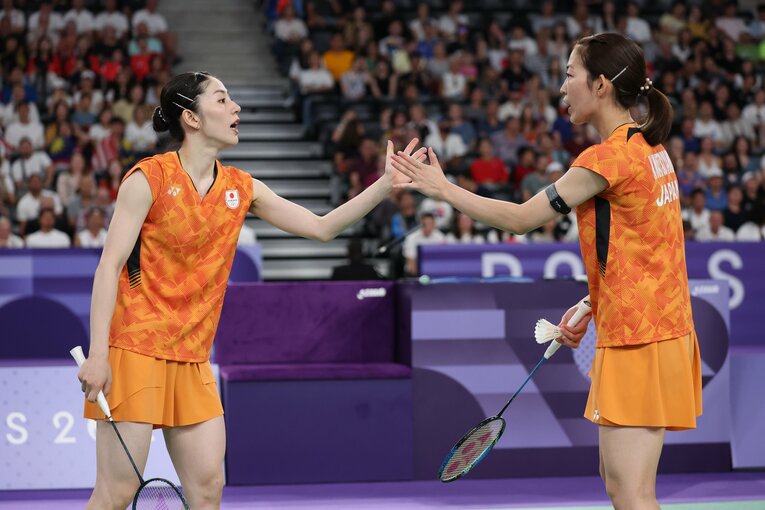 マレーシアのペアとの3位決定戦　©Ryosuke Menju/JMPA