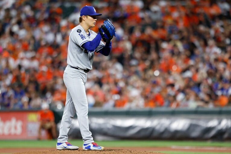 オリオールズ戦で好投する山本由伸　©︎Getty Images