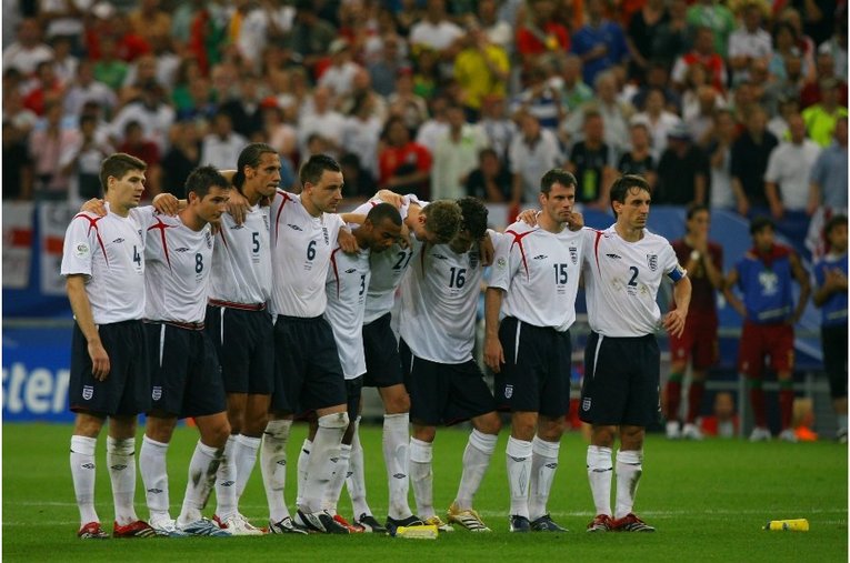 ドイツW杯のイングランド代表©JMPA
